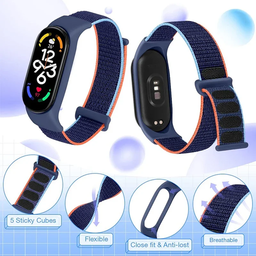 Nylon loop For Xiaomi Mi Band 7-7 nfc smartwatch Wristband Sport