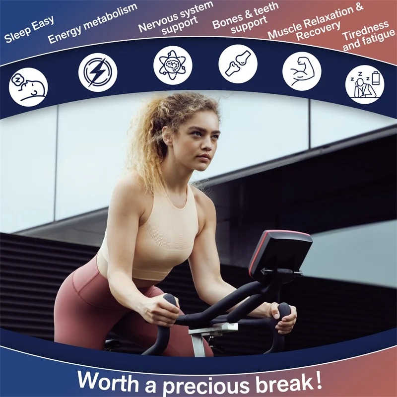 Magnesium Complex Capsules - Bone & Heart Health Supplement, Sleep Support,Muscle Relaxation,Stress & Anxiety Relief - Image 4